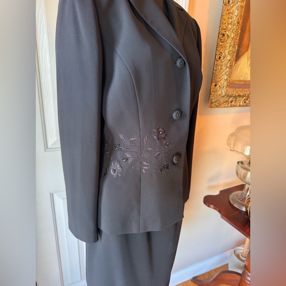 Nipon Boutique Stunning Black Embroidered Suit - Picture 6 of 14